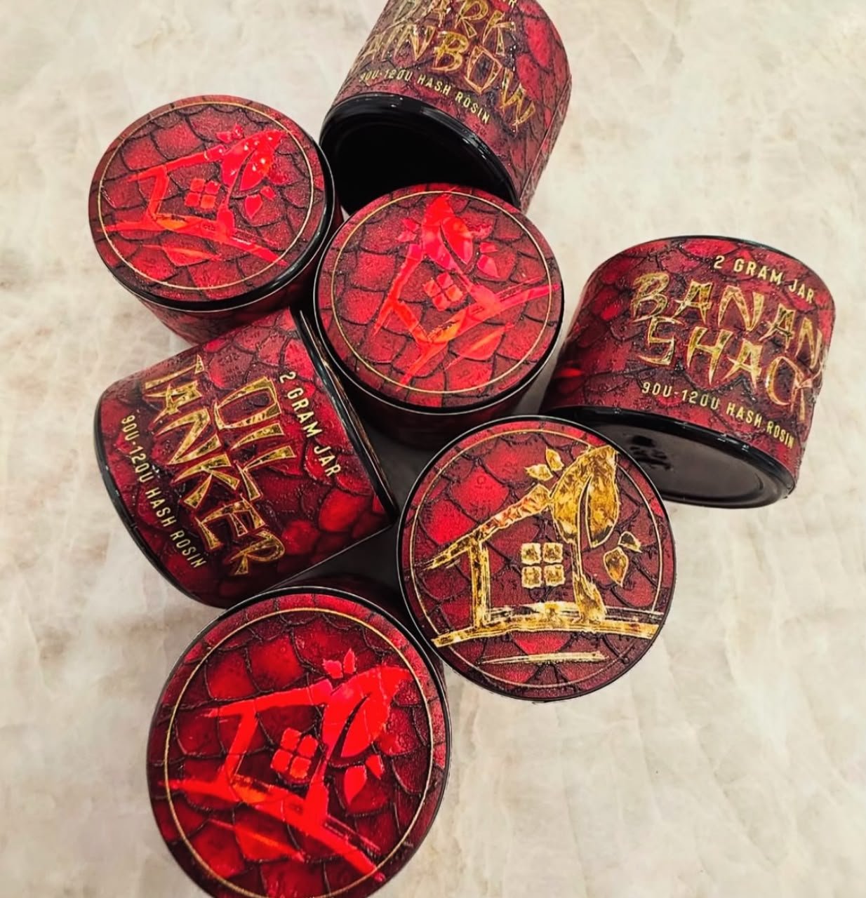 Hash House Rosin concentrate product packaging